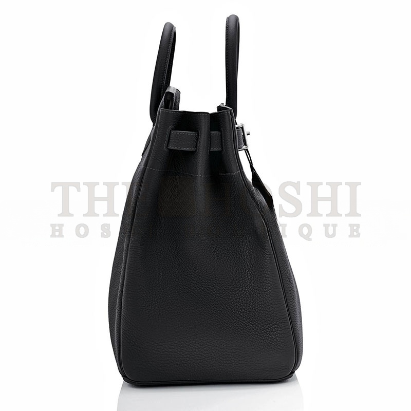 H**me5 HAC BIRKIN 40 BLACK TOGO PALLADIUM BAG (40*38*24cm) Master Quality